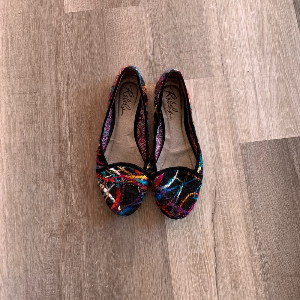 Rebels Rainbow Yarn Flats Sz 7.5